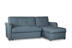 Baxton Studio Leicestershire Sectional Sofa Living Room Furniture 9062-RFC-Gray
