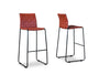 Image of Baxton Studio Fairfield Bar Stool Bar Furniture (Set of 2) ALC-2933-75-Red