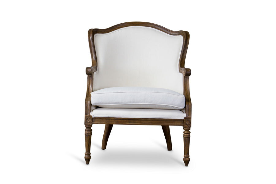 Baxton Studio Charlemagne Traditional French Accent Chair Living Room Furniture ASS292Mi