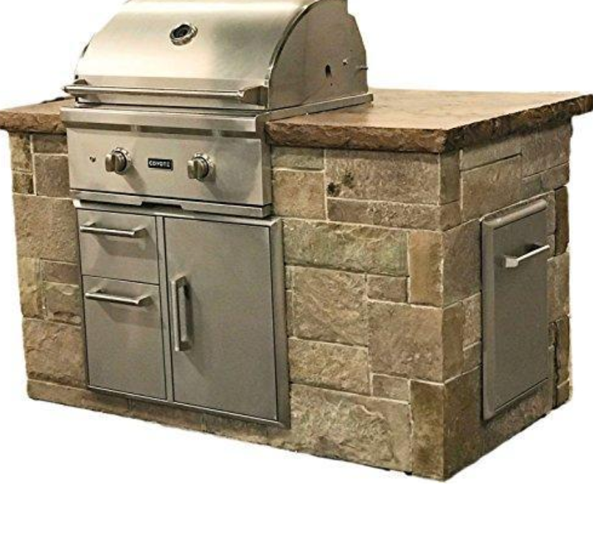 Outdoor Grill Island Kit