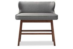 Baxton Studio Gradisca Modern and Contemporary Light Beige Fabric Button-tufted Upholstered Bar Bench Banquette Bar Furniture BBT5218