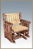 Image of Montana Woodworks Glacier Country Log Single Seat Glider MWGCSSGNR