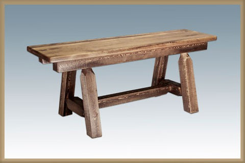 Montana Woodworks Homestead Small Plank Style Bench MWHCPSB4SL