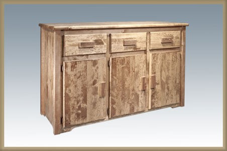 Montana Woodworks Homestead Collection Sideboard, Stain & Clear Lacquer Finish MWHCSBSL