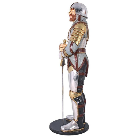 Design Toscano Medieval Knight of the Round Table Life-Size Statue NE43926