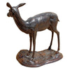 Image of Design Toscano Standing Mother Doe and Baby Fawn Deer Cast Bronze Garden Statue Set AS9223681