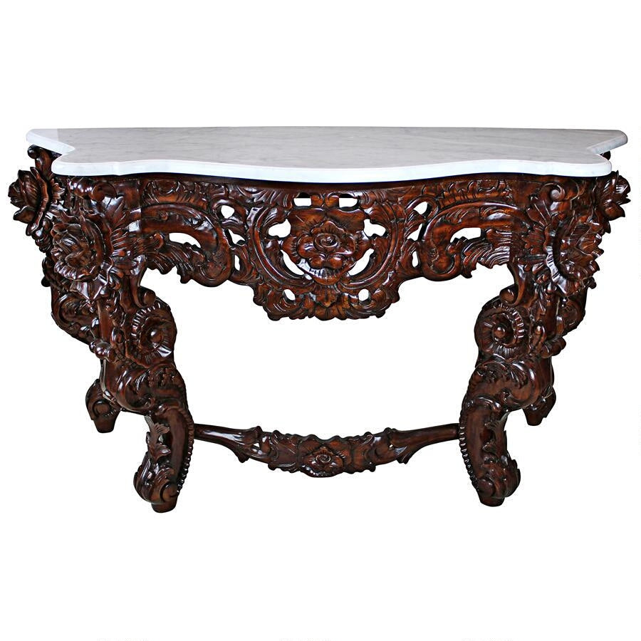 Design Toscano Hapsburg Marble Topped Console Table GR325