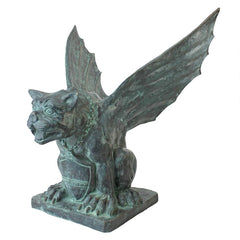 Design Toscano Winged Gargoyle of Naples Bronze Garden Statue PK2313