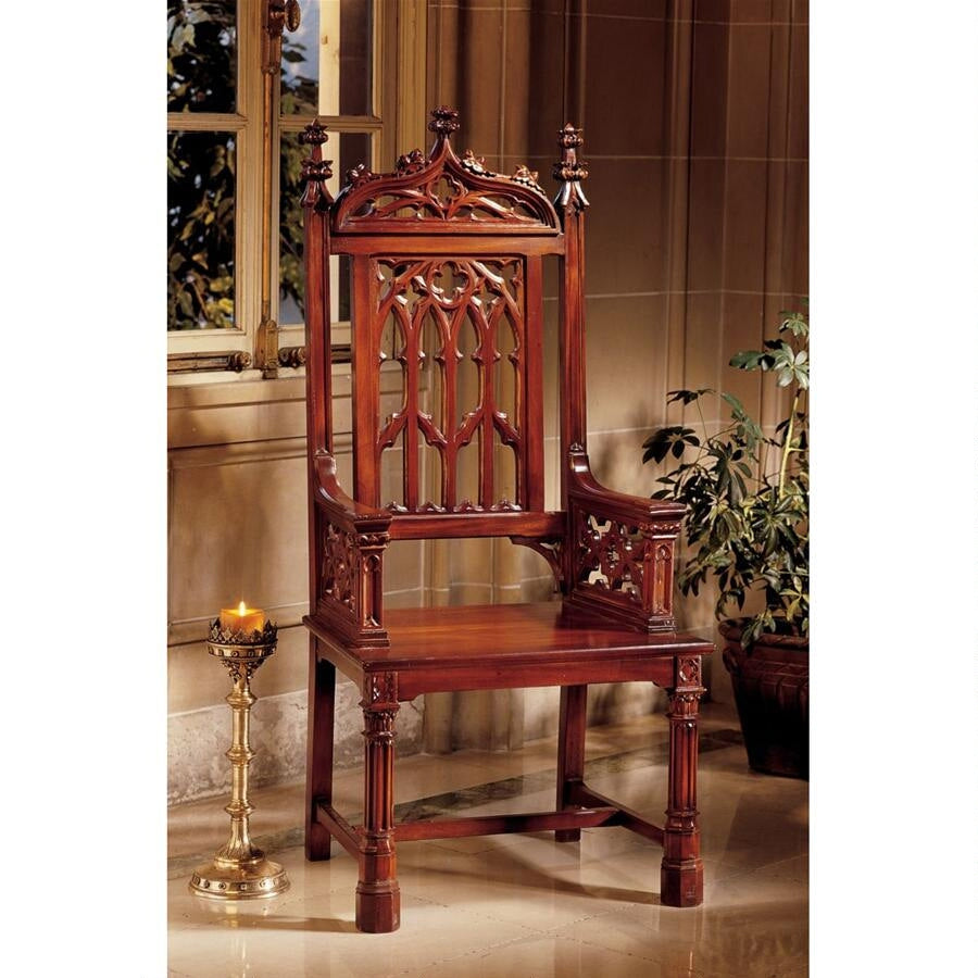 Design Toscano Gothic Tracery Cathedral Chair AF1422
