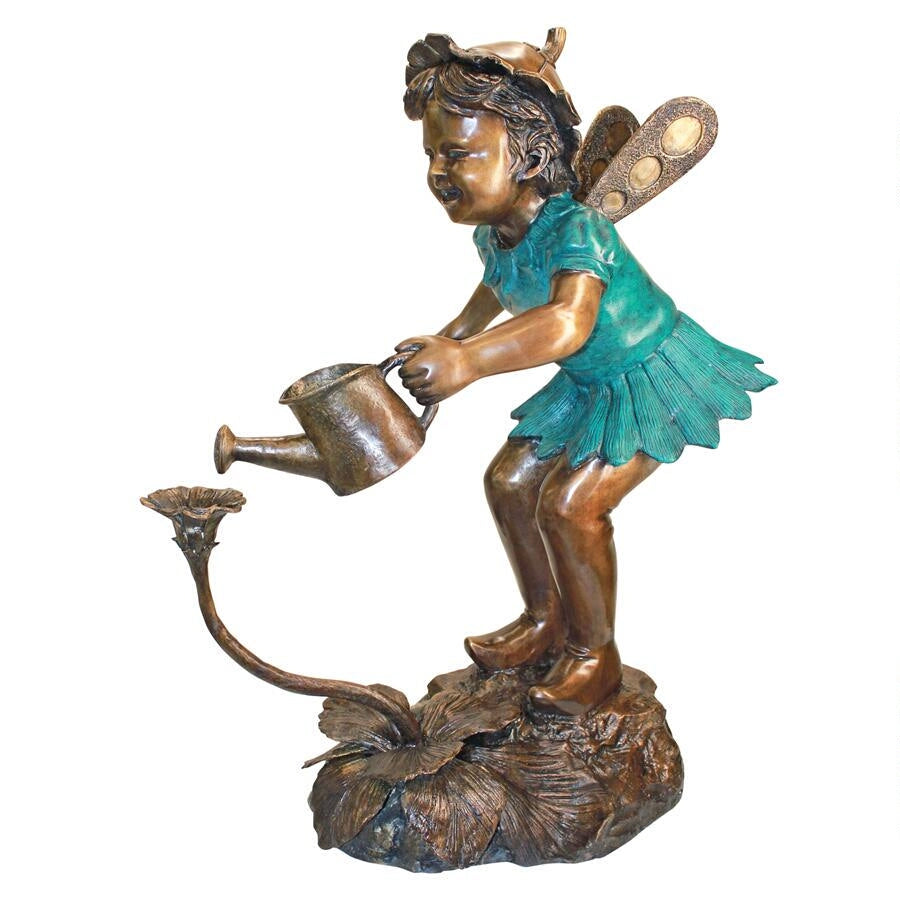 Design Toscano Francine, the Fairy Gardener Cast Bronze Garden Statue PN6641
