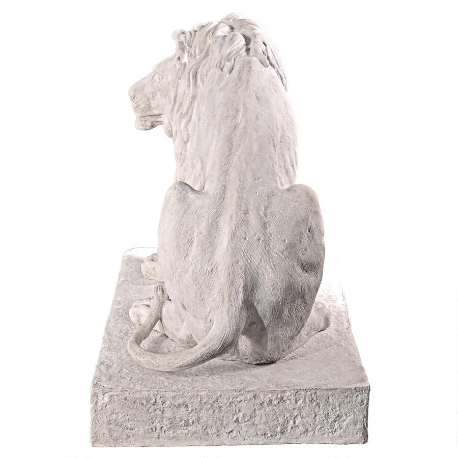 Design Toscano Kingsbury Garden Giant Lion Sentinel Statue: Looking Right NE203072