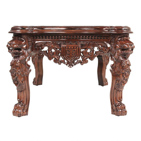 Design Toscano The Lord Raffles Grand Hall Lion Leg Coffee Table AF7280