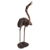 Image of Design Toscano Grande Heron Head Low Cast Bronze Garden Statue PN69701