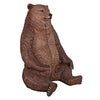 Image of Design Toscano Sitting Pretty Oversized Brown Bear Statue with Paw Seat NE130011