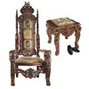 Image of Design Toscano The Lord Raffles Throne and Ottoman Set AF91038