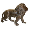 Image of Design Toscano Guardian Lion Cast Bronze Garden Statue: Left Foot Forward AS221551
