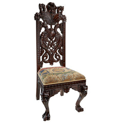 Design Toscano Knottingley Manor Chair: Dark Walnut AF1304