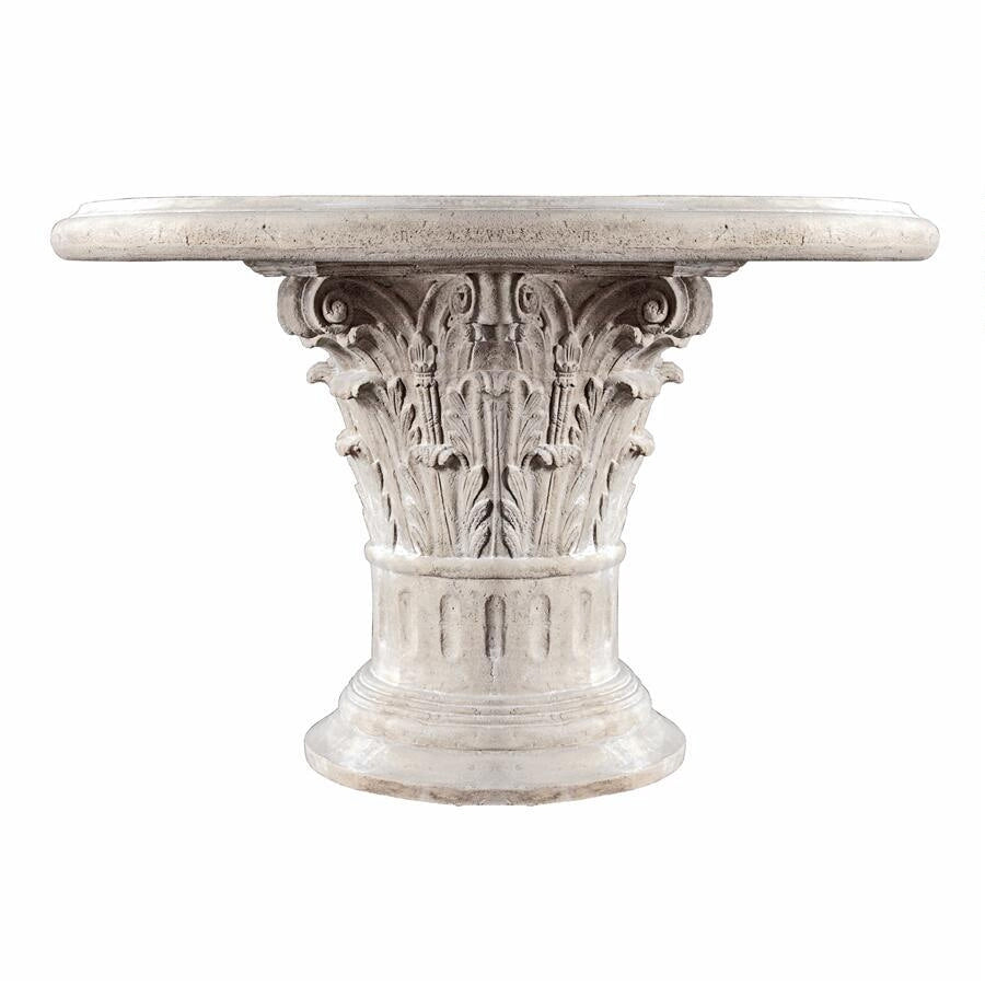 Design Toscano Roman Corinthian Capital Architectural Table NE70505