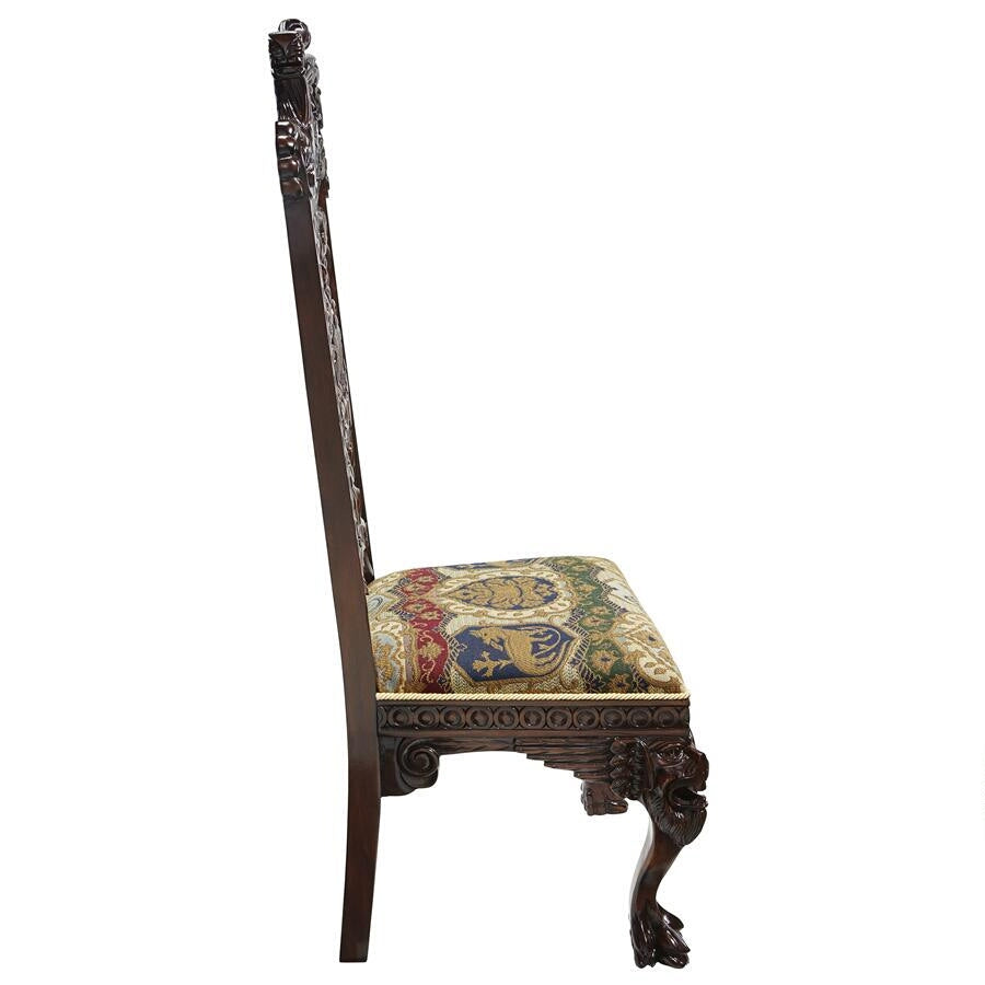 Design Toscano Knottingley Manor Chair: Dark Walnut AF1304