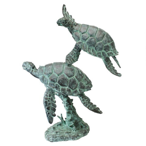 Design Toscano Sea Turtles Bronze Garden Statue PK2219
