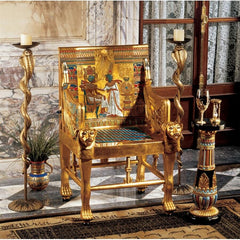 Design Toscano King Tutankhamen's Egyptian Throne Chair WU70259