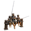 Image of Design Toscano Fishing Family Cast Bronze Garden Statue PB1050