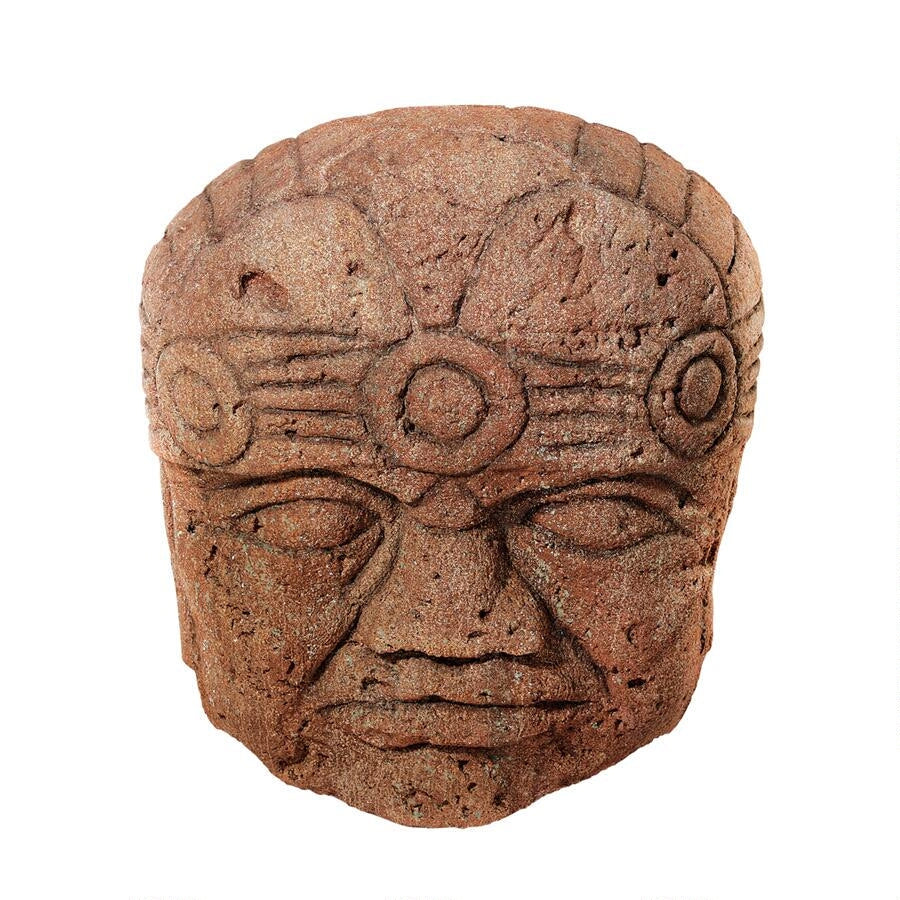 Design Toscano Colossal Megalithic Olmec Head Statue NE100083