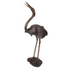 Image of Design Toscano Grande Heron Head Low Cast Bronze Garden Statue PN69701