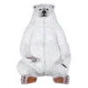 Image of Design Toscano Sitting Pretty Oversized Polar Bear Statue with Paw Seat NE130086