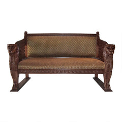 Design Toscano The Lord Raffles Winged Lion Settee Bench KS1019