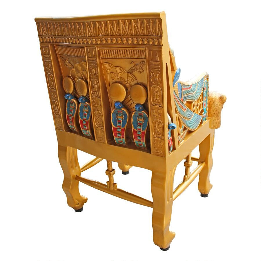 Design Toscano King Tutankhamen's Egyptian Throne Chair WU70259