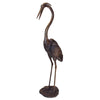 Image of Design Toscano Grande Heron Head High Cast Bronze Garden Statue PN69702