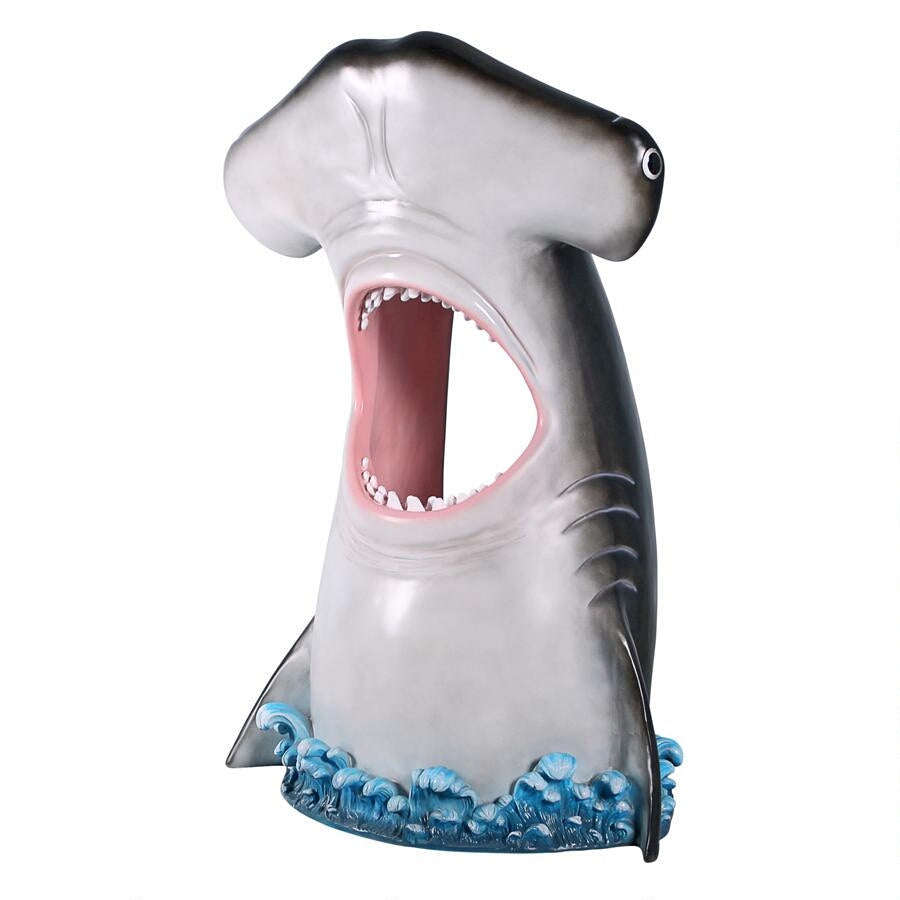 Design Toscano Peek-a-Boo Hammerhead Shark Statue NE140045