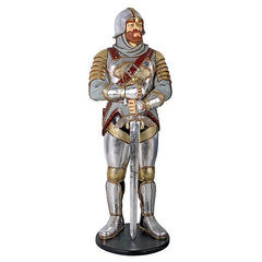 Design Toscano Medieval Knight of the Round Table Life-Size Statue NE43926