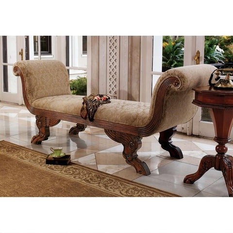 Design Toscano The Veronique Double Rolled-Arm Chaise AF1607