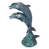 Image of Design Toscano Twin Dolphins in Tandem Bronze Garden Statue PK739