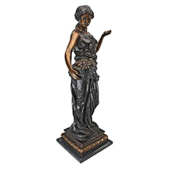 Design Toscano Goddess of Nature Cast Bronze Garden Statue KW94470