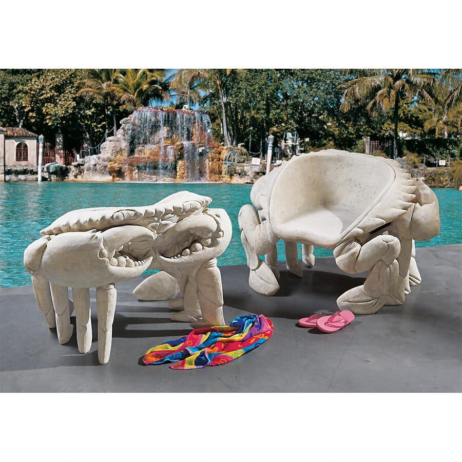 Design Toscano Spice Islands Sculptural King Crab Chair NE90079