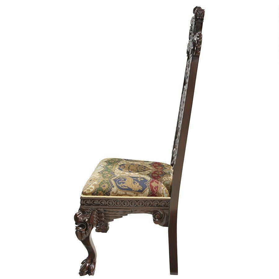 Design Toscano Knottingley Manor Chair: Dark Walnut AF1304