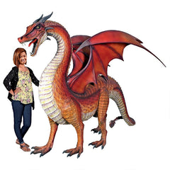 Design Toscano The Red Welsh Dragon Monument-Sized Statue NE100043