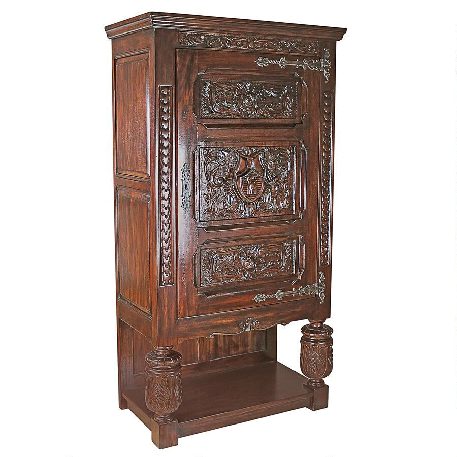 Design Toscano Coat of Arms Gothic Revival Armoire AF4546