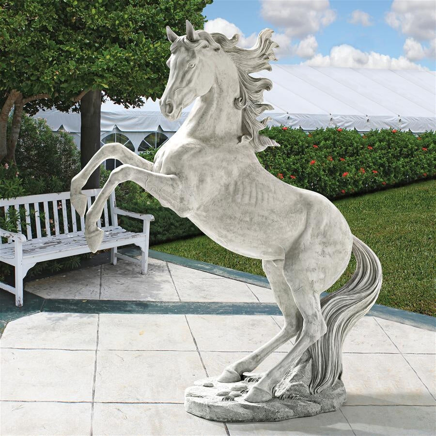 Design Toscano Unbridled Power Equestrian Horse Statue: Life Size KY1814