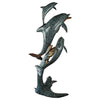 Image of Design Toscano "Los Tres Amigos" Dolphin Family Cast Bronze Garden Statue KW94212