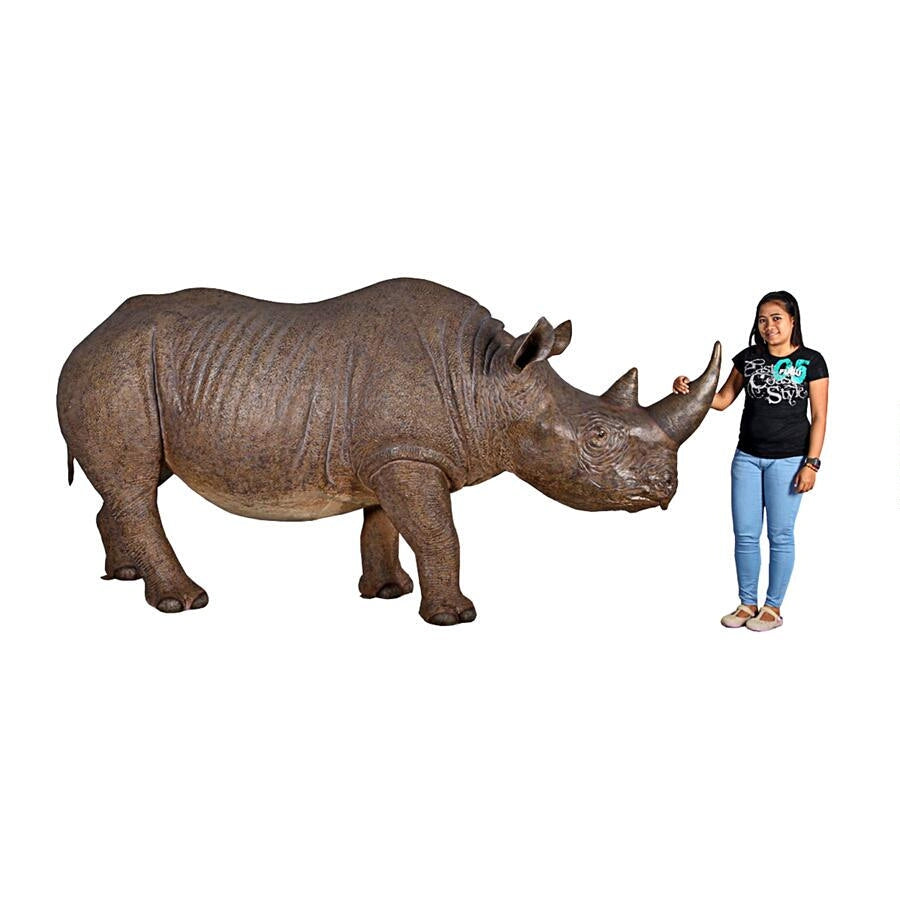 Design Toscano Life-Sized Rhinoceros Statue NE140042