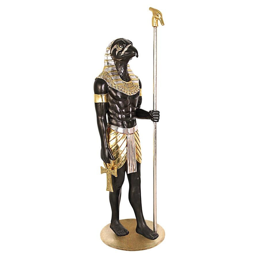 Design Toscano The Egyptian Grand Ruler Collection: Life-Size Horus Statue NE234672