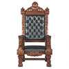 Image of Design Toscano The Fitzjames Hand-Carved Solid Mahogany Throne Chair AF1204