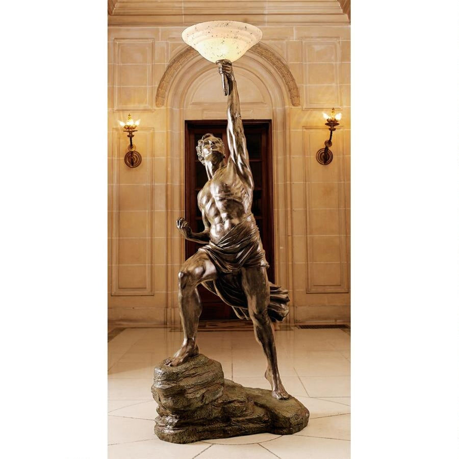 Design Toscano Prometheus Sculptural Floor Lamp KY07954
