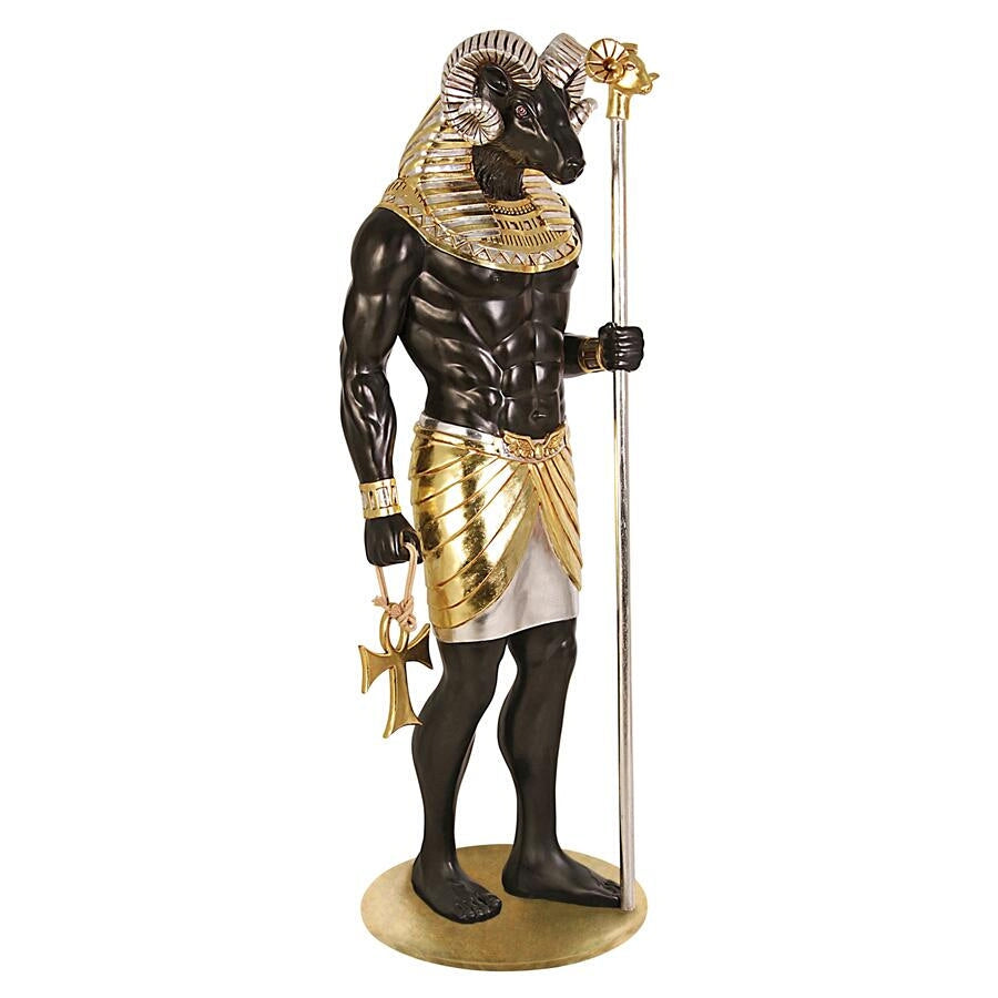 Design Toscano The Egyptian Grand Ruler Collection: Life-Size Khnum Statue NE235672