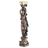 Image of Design Toscano The Peacock Goddess Torchire Floor Lamp KY7932