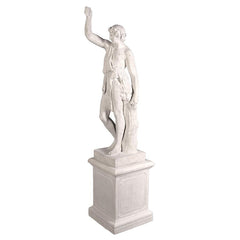 Design Toscano Hercules with Nemean Lion Pelt Garden Statue with Plinth NE930608